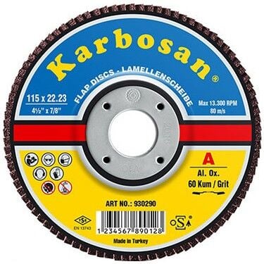 KARBOSAN 115x22 80 Kum Flap Disk