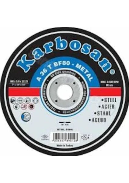 KARBOSAN 115x3x22 Metal Kesme Taşı